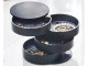 Rotating Jewelry Organizer Box, 4-Tier Round Swivel Storage Case, Black