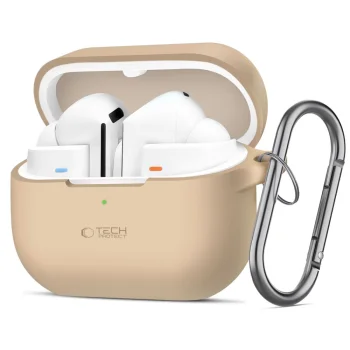 Tech-Protect Silicone Hook dėklas Samsung Galaxy Buds 3 / 3 Pro, rudas