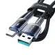 Joyroom S-A42 USB-A į USB-C laidas, 3A, 1.2m, juodas