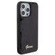 Guess iPhone 15 Pro Max dėklas Sequin Script Metal, juodas