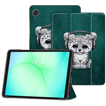Planšetinio kompiuterio dėklas TechProtect SmartCase, Samsung Galaxy Tab A9 / A11 8.7, žalias