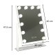 Case 108326 LED kosmetinis makiažo veidrodis su USB, 30x40 cm, baltas