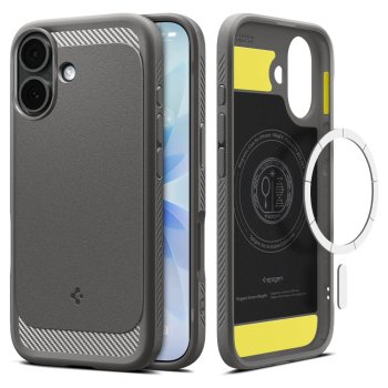Spigen Rugged Armor Mag MagSafe Phone Case Cover iPhone 17 - Gray