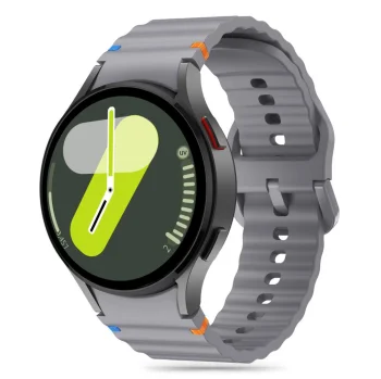 "Tech-Protect" silikoninis dirželis Samsung Galaxy Watch 4/5/6/7/FE, pilkas