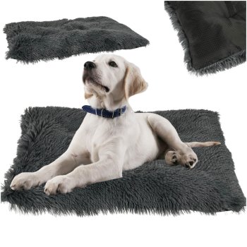 Dog and Cat Bed, 65x50 cm, Dark Grey
