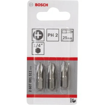 Atsuktuvų antgalių rinkinys Bosch PH2 25mm 3 vnt.