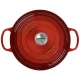 Ketaus troškintuvas Le Creuset Signature 26 cm, 5.3 l, apvalus, Cerise