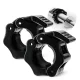 4FIZJO Quick Release Barbell Collars 25mm for Strength Training, Pair, Black