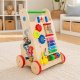 Medinė lavinamoji stumdoma vaikštynė Case 68064, 6-in-1