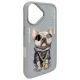 Nimmy Glasses Cool Dog dėklas telefonui iPhone 16, pilkas