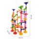 Kruzzel 00023457 3D Marble Run Track with 105 Elements and 30 Marbles