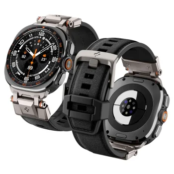 Dirželis Spigen DuraPro Armor, skirtas Samsung Galaxy Watch Ultra 47mm, juodas