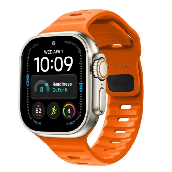 Tech-Protect Silicone Line dirželis Apple Watch (44 / 45 / 46 / 49 mm), oranžinis