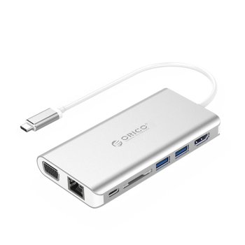 Daugiafunkcis USB-C šakotuvas ORICO XC-304-SV-PRO, sidabrinis