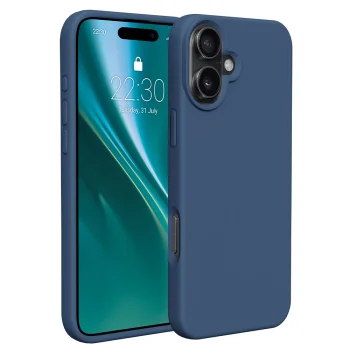 „Etteri“ silikoninis dėklas „iPhone 16 Plus“, tamsiai mėlynas