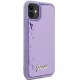 Guess dėklas iPhone 11 / Xr Sequin Script Metal, violetinis