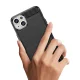 Lankstus dėklas iPhone 15 Plus Carbon Case su anglies pluošto raštu, mėlynas