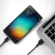 XO NB103 3-in-1 USB į Lightning / USB-C / microUSB laidas 1m 2.1A juodas
