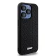 DKNY dėklas, skirtas iPhone 15 Pro Max, 3D Rubber Repeat Pattern, juodas