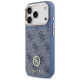 Dėklas Guess 4G Strass Logo MagSafe, skirtas iPhone 17 Pro, mėlynas