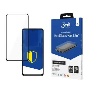Apsauginis stiklas 3mk HardGlass Max Lite skirtas Oppo A58 4G, juodas