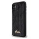 Guess dėklas iPhone 11 / XR telefonui Sequin Script Metal, juodas