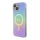 Guess dėklas iPhone 15 Plus / 14 Plus IML Iridescent MagSafe, violetinis