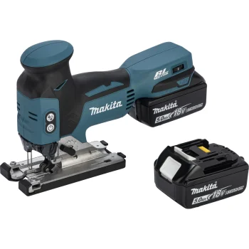 Akumuliatorinis siaurapjūklis Makita DJV181RTJ 18V 2x 5.0 Ah Makpac