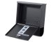 Mailbox with Newspaper Tube, Stainless Steel, Black