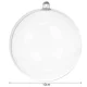 Clear Fillable Christmas Baubles for DIY Crafts Ruhhy 22277, 10cm, Set of 10