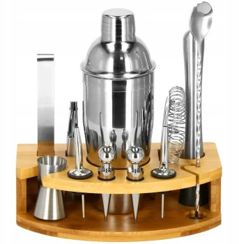 12-Piece Bartender Kit with Bamboo Stand