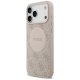 Guess 4G Circle Classic Logo MagSafe dėklas iPhone 17 Pro Max, rožinis