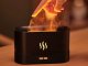 USB oro drėkintuvas ir kvapų difuzorius su RGB LED liepsnos efektu