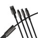 Baseus Tungsten 3in1 Data Charging Cable USB Type C / Apple iPhone Lightning / Micro USB, 3.5A, 1.5m