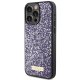 Guess dėklas iPhone 15 Pro Max telefonui Rhinestone Metal Logo, rožinis