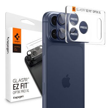 Spigen Optik Pro XL Camera Lens Glass iPhone 17 Pro Max - Navy Blue