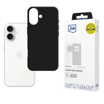 3mk Matt Case Pro apsauginis dėklas iPhone 17 telefonui, juodas matinis