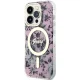 Guess iPhone 14 Pro Max Case Flower MagSafe, Pink