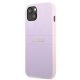 Guess Saffiano Hot Stamp & Metal Logo Case for iPhone 13 mini, Purple