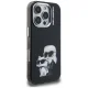 Karl Lagerfeld IML Aquarelle Karl & Choupette dėklas iPhone 16 Pro, juodas