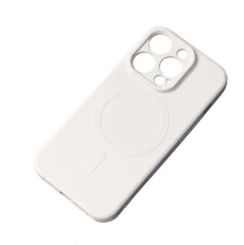 Silikoninis dėklas su MagSafe iPhone 16e / 17e, smėlio spalvos