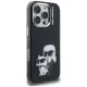 Karl Lagerfeld IML Aquarelle Karl & Choupette & Logo dėklas iPhone 16 Pro Max, juodas