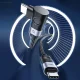 Orico CW240 USB-C į USB-C laidas PD 240W 2m kampinis, juodas