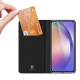 Dux Ducis Skin Pro atverčiamas dėklas Samsung Galaxy A55 5G, juodas