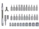 Įrankių rinkinys su Torx antgaliais ir galvutėmis 5-14 mm, 38 dalių