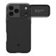 Spigen Optik Armor MagSafe dėklas iPhone 17 Pro Max - juodas