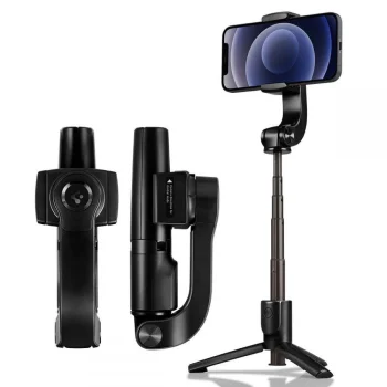 Belaidis vaizdo stabilizatorius ir asmenukių lazda Spigen S610W, juoda