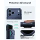 Dėklas ESR Cyber Tough MagSafe skirtas iPhone 18 Pro Max / 17 Pro Max, tamsiai mėlynas
