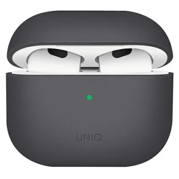 Apple Airpods 3 Gen. Uniq Etui Lino Case Cover, Grey