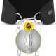Svorio diržas su grandine 4FIZJO Dip Belt 100 cm, juodas